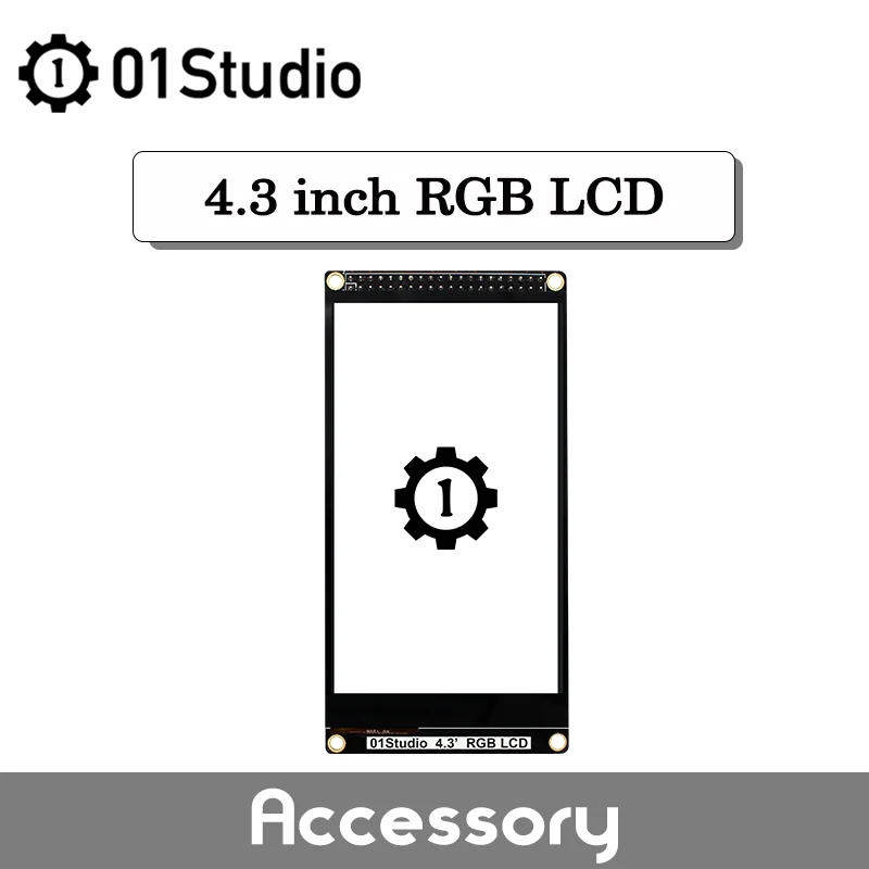 

01Studio 4.3 Inch RGB Touch Screen LCD Module DaVinci Development Board Micropython Python RGB888