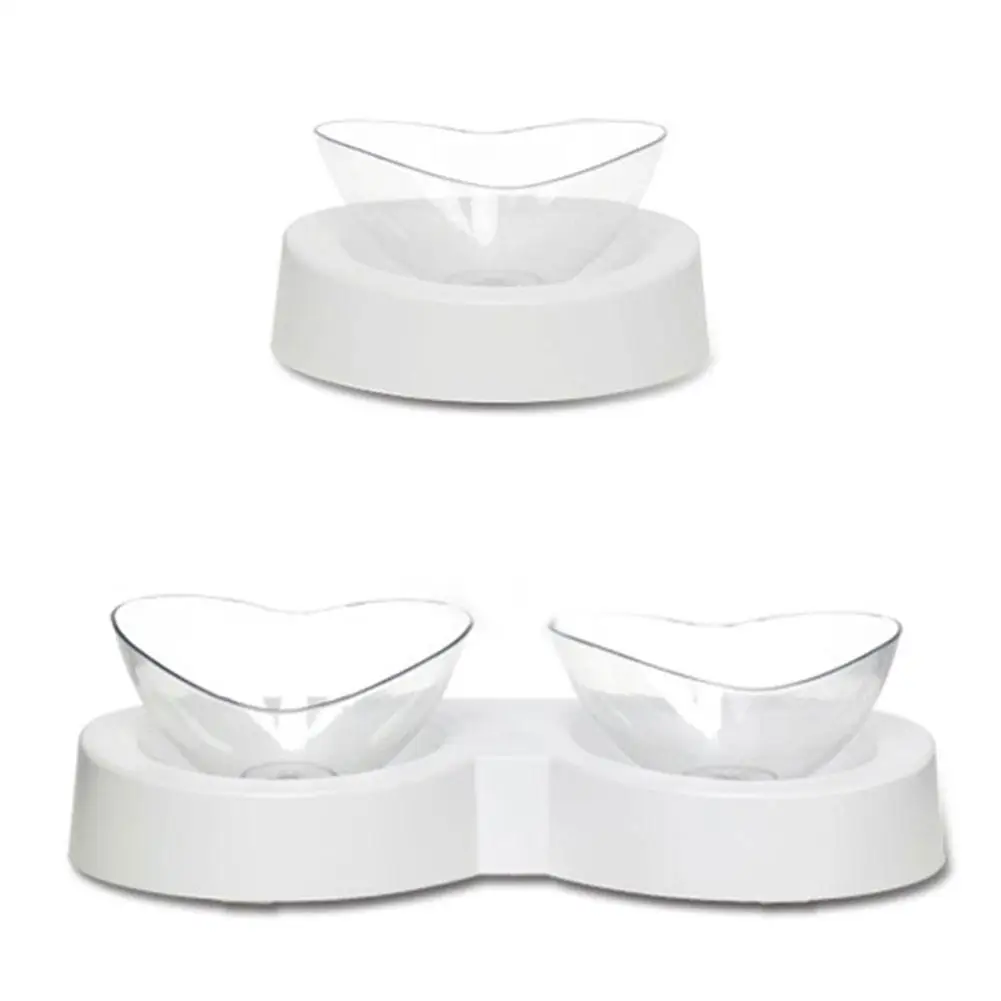 

Non-slip 360-degree Rotating Cat Bowl Double Bowls Eat And Drink Dual-use Water Bowls For For Cats Dogs Feeders Pet Supplies