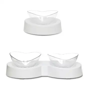 

Non-slip 360-degree Rotating Cat Bowl Double Bowls Eat And Drink Dual-use Water Bowls For For Cats Dogs Feeders Pet Supplies