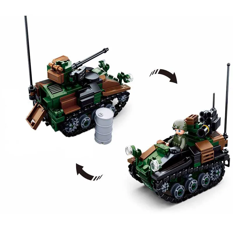 Airborne колесница в стиле милитари совместимые с LEGO technic 245 шт. войны установка Chariot