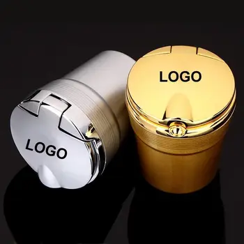 

1X Car Truck LED Cigarette Smoke Ashtray Blue LED Light Ashtray Box ForToyota Land Cruiser J200 Highlander XU40 XU50 Camry 40