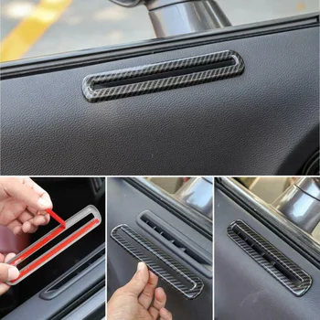 

For Dodge Challenger 2015-2019 Air Outlet Vent Cover Carbon Fiber Style Decals Decoration