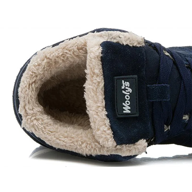 Men boots Men's Winter Shoes Fashion Snow Boots Shoes Plus Size Winter Sneakers Ankle Men Boots Black Blue Footwear