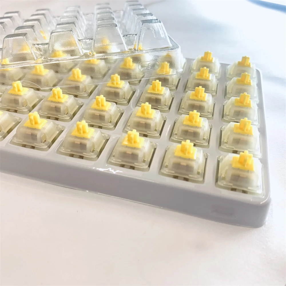 Gateron Yellow Pro Switch 5pin Original Factory Lubrication 50gf Red Linear Feel For Mechanical Keyboard