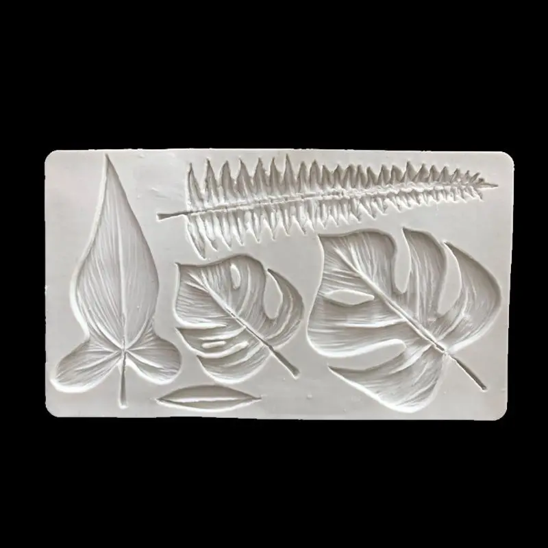 Tropical Theme Cake Decorating Tool Palm Leaves Silicone Mold Clay Fondant DIY Candy Sugar Cookies Chocolate J9K | Дом и сад