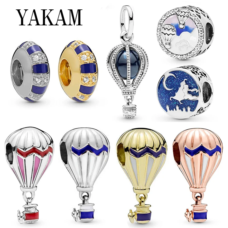 Подвеска с голубым глазурью для путешествий воздушным шаром подходит