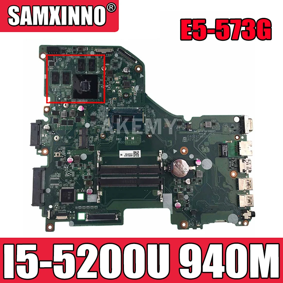 Для Acer aspire E5-573G Материнская плата ноутбука NBMVG11003 NBMVM11003 DA0ZRTMB6D0 I5-5200U Процессор 940M