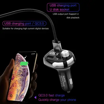

Dual USB Car FM Transmittor Phone Digital Display FM Transmitter USB Charger Kit Radio Adapter 2 USB Charger FM Modulator