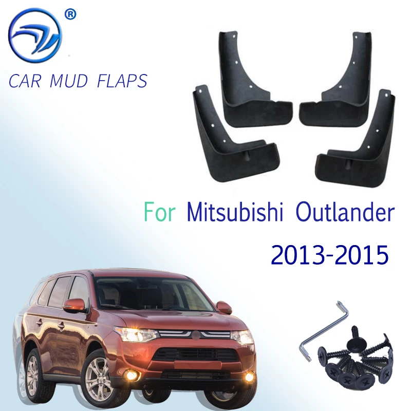 Передние и задние Литые Автомобильные Брызговики для Mitsubishi Outlander 2013 2014 2015 крыло