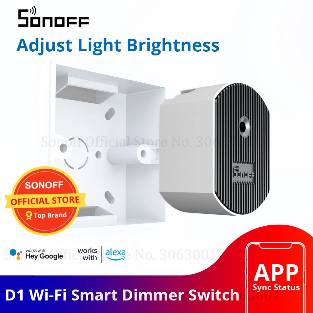 Sonoff D1 Wifi Smart Dimmer Switch Diy Smart Home Mini Switch Module