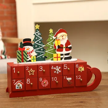 

Countdown to Christmas Wooden Advent Calendar Christmas Countdown Ornaments Decoration Home Craft Decorations FP8