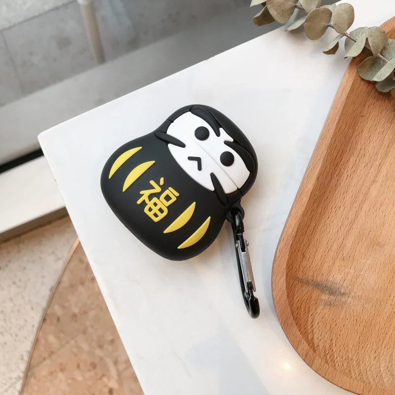 Новинка Китай Koi чехол для наушников Apple Airpods стереоскопические силиконовые наушники Чехлы для Air pods 2 Защитная крышка с крюком