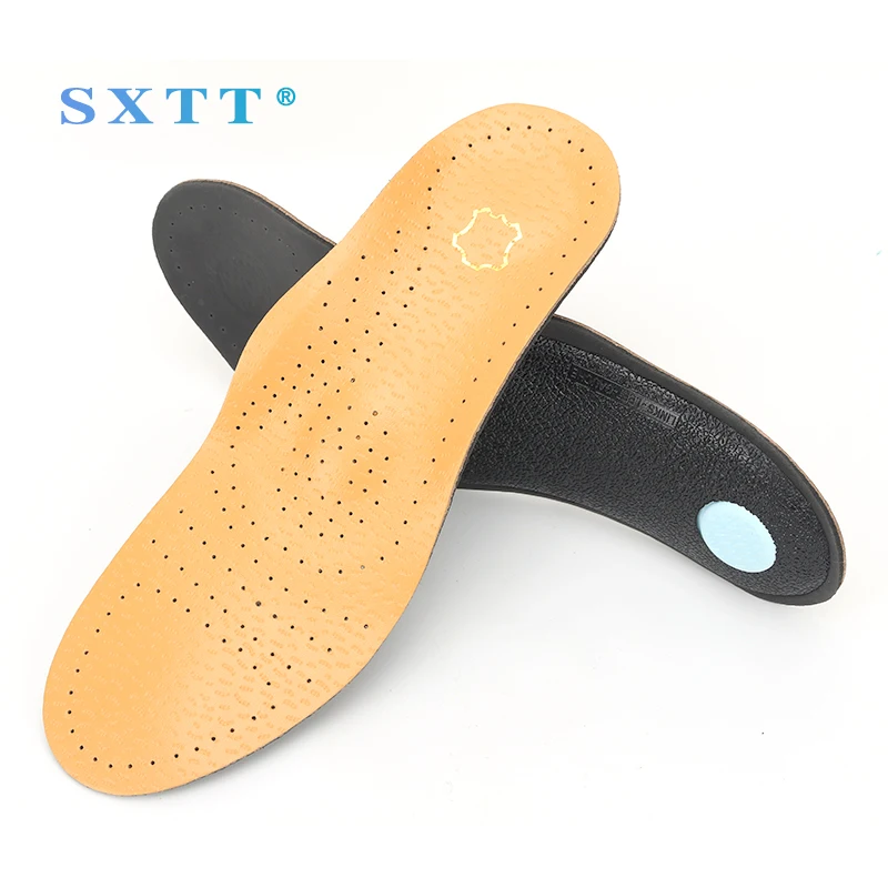 Унисекс Премиум кожа insole стелька для плоской обувь стельки высокий супинатор ортопедический коврик для коррекции здоровья ноги быка