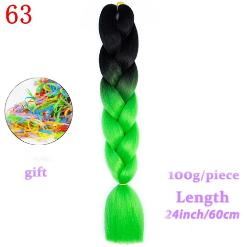 #99 MERISIHAIR огромные косички длинные Омбре Джамбо синтетические косички волосы желтый розовый фиолетовый серый наращивание волос крючком волосы - Цвет: #99