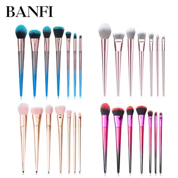 

7 x cosmetic brush tool set and beauty brush