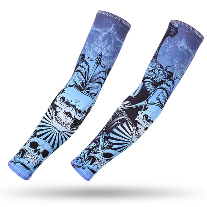 Running Sleeves Cycling Cuffs Game muffs Arm Warmers Quick Dry Sport Gaming Tattoo Sleeve Elbow Pad Jogging Arm Cover 6