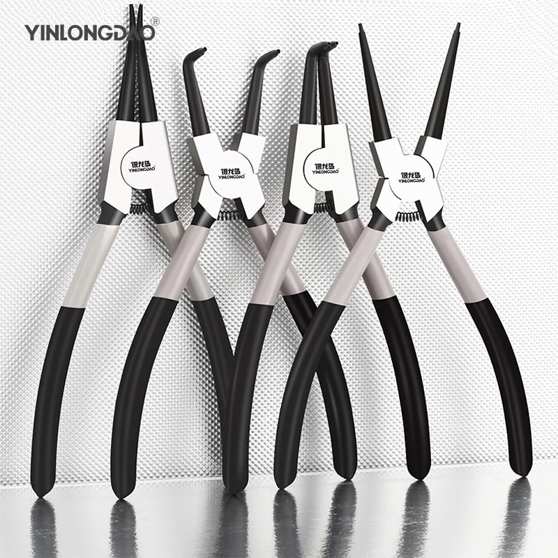 

6"Portable Multifunctional Snap Ring Pliers Internal External Ring Remover Retaining Circlip Pliers Multi Crimp Hand Tools DIY