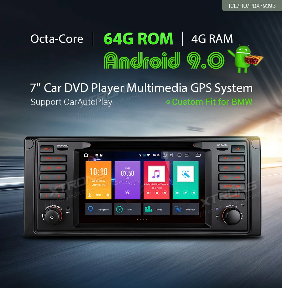 Flash Deal XTRONS Android 9.0 PX5 Octa Core Car Radio DVD Player GPS Navigation for BMW 7 Series E38 1994-2001 E39 1995-2003 M5 1999-2003 0