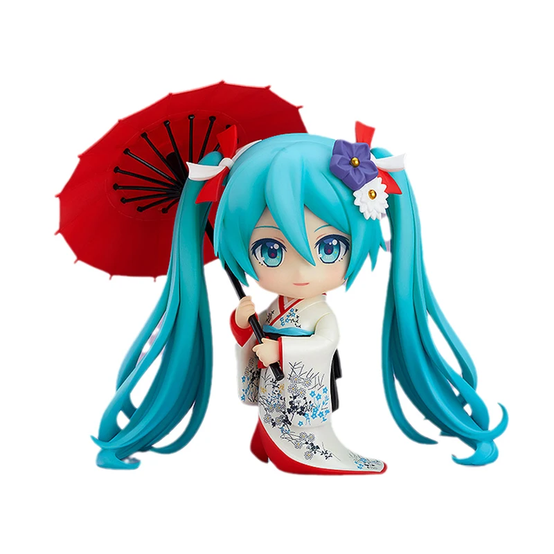 

Anime Figures Nendoroid Hatsune Miku Korin Kimono Ver. Q Version Action Figure Model Decoration Collection Toy Christmas Gift