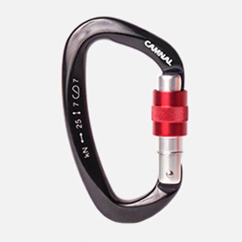 25KN Outdoor Rock Climbing Security Safety Buckle Carabiner Hook Lock 5Pcs