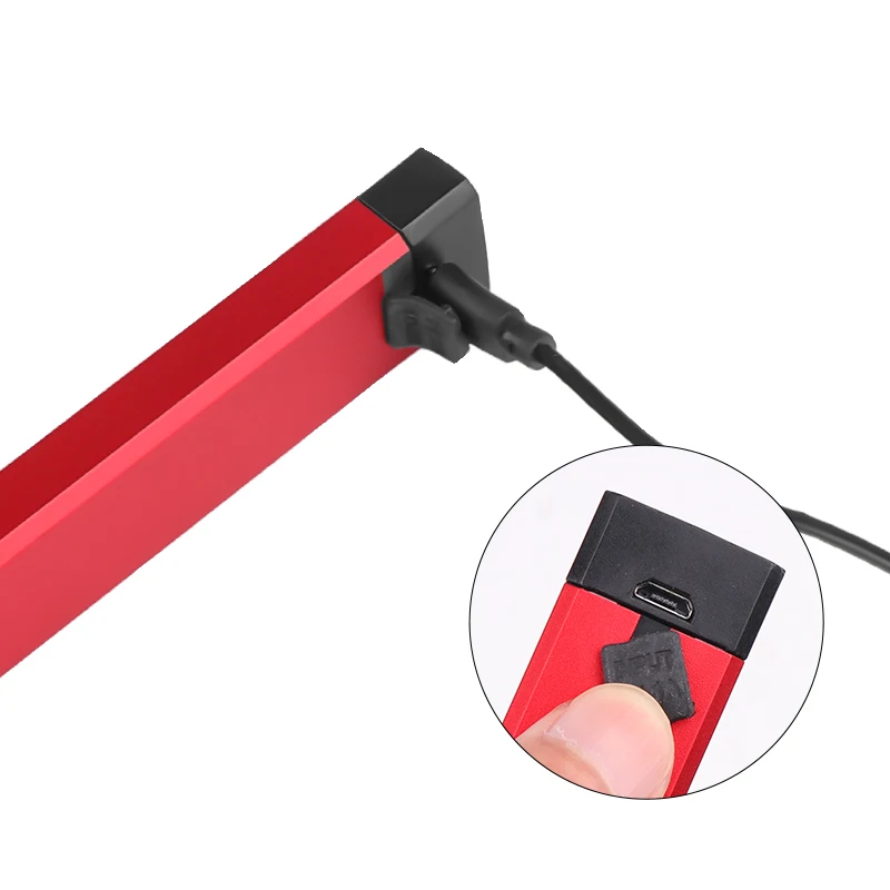 Светодиодный COB рабочий светильник USB Перезаряжаемый белый или красный мигающий светильник Магнитный фонарь Гибкая контрольная ручная лампа уличный точечный светильник