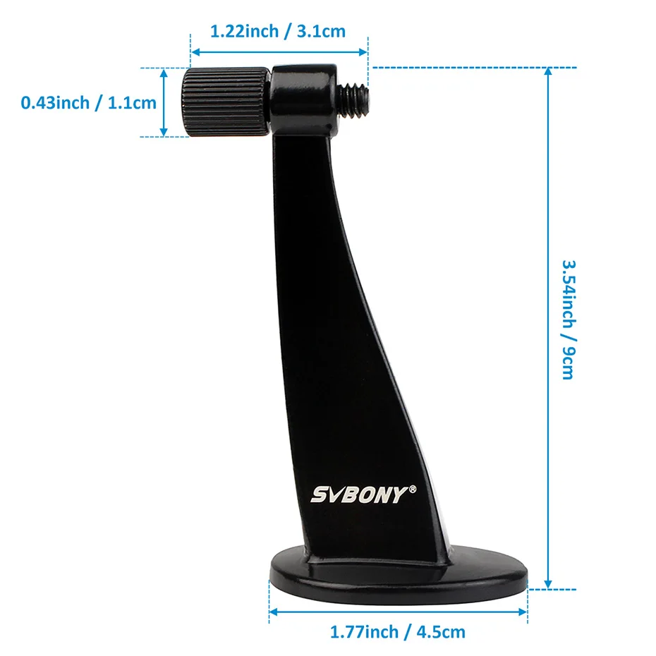 SVBONY штатив кронштейн адаптер бинокль монокуляр телескоп стандартная резьба(черный) металлический F9109