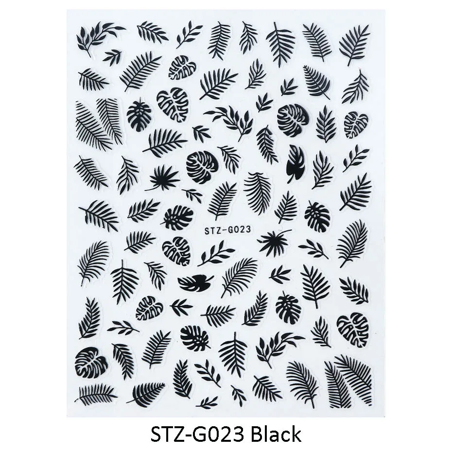 1 шт 3D алфавит наклейки для ногтей Черное золото русская буква лист самоклеющиеся слайдеры маникюр Дизайн ногтей украшения SASTZG023-31-1 - Цвет: STZ-G023 Black