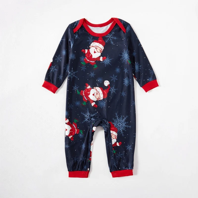 Рождественский пижамный комплект, одежда для детей Рождественский семейный костюм для родителей и детей Домашняя хлопковая мягкая пижама из 2 предметов с принтом