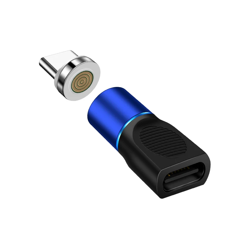 Микро-Тип usb C преобразования с магнитным адаптером для iPhone/Android 3-в-1 линии передачи данных конвертер адаптер Micro usb-type C - Цвет: blue Tybe-c
