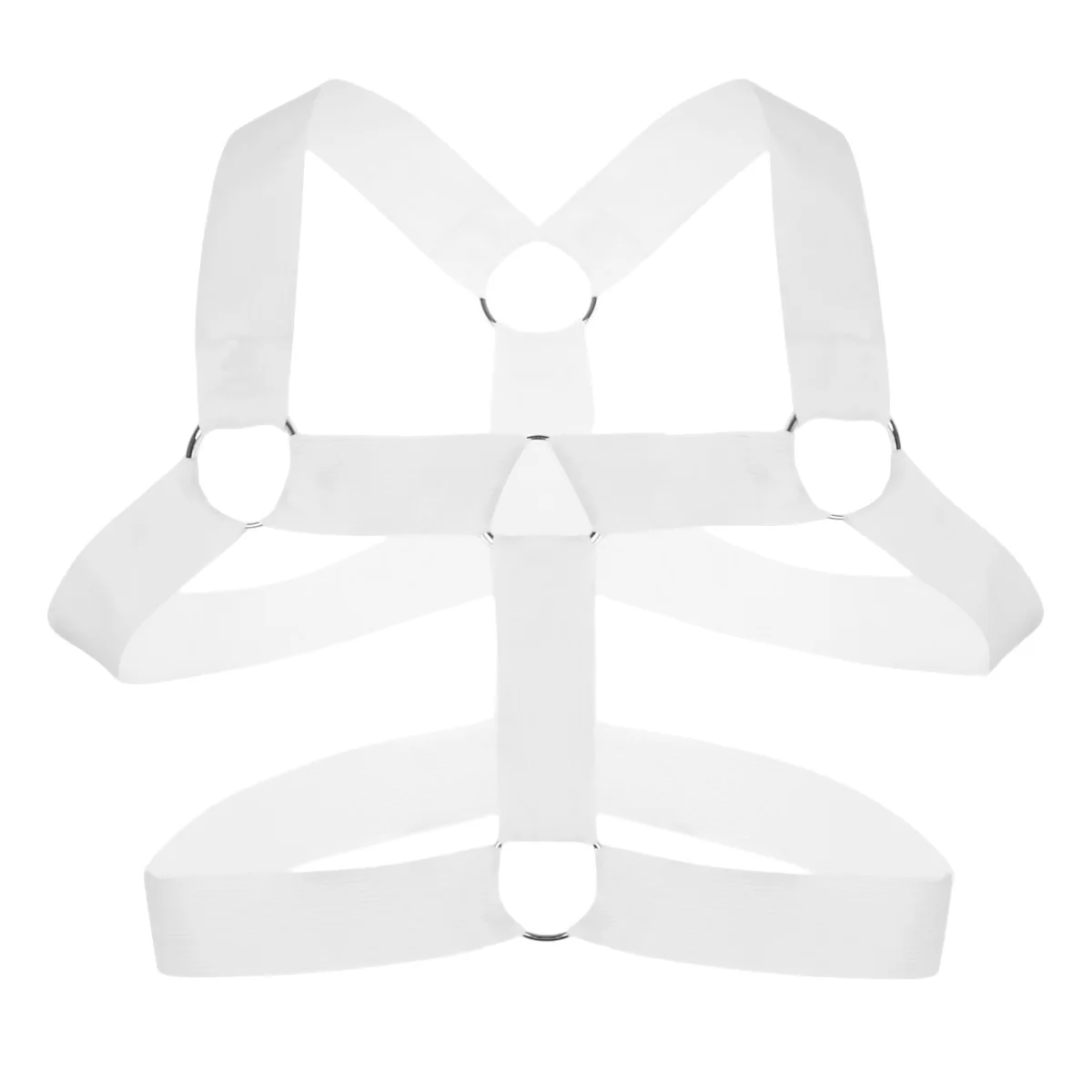 Men's Erotic Harness: Sexy Strap Shoulder Bondage Fetish with Metal Ring Details
