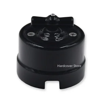 

Home Improvement High Quality Ceramic Knob Switch Personalized Fashion Wall Led Light Switch Black White