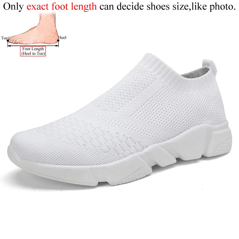 Ультралегкие Модные мужские и женские носки кроссовки вязаный однотонный унисекс Беговая дышащая Спортивная обувь дизайн с полой подошвой - Цвет: White