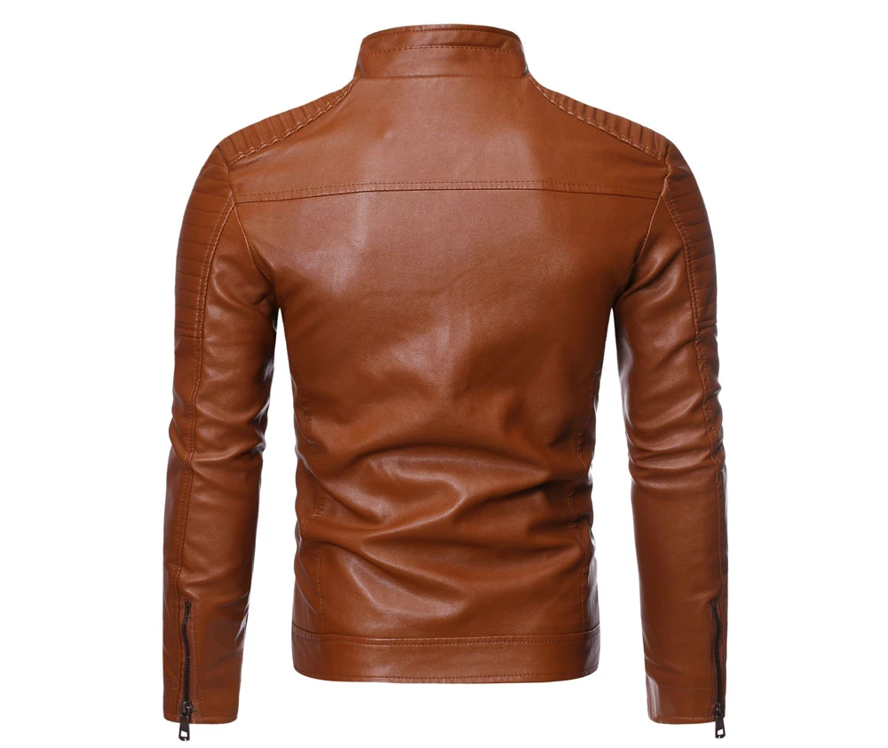 DIMUSI, мужская куртка, модные мужские винтажные кожаные куртки, повседневные мужские Мотоциклетные Куртки из искусственной кожи, байкерские куртки на молнии с карманами, пальто