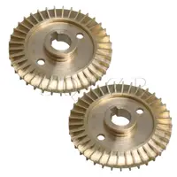 BQLZR 2 ชิ้น 6 ซม. OD 1.2 ซม. ID ทองเหลืองสองด้าน Keyway ใบพัดปั๊มอุปกรณ์เสริม 1