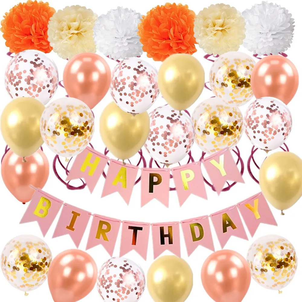 

12 inch Birthday Party Supplies Balloon Paper Flower Stickers Decoration Action Figure Toys Kids Birthday Parties Decorations