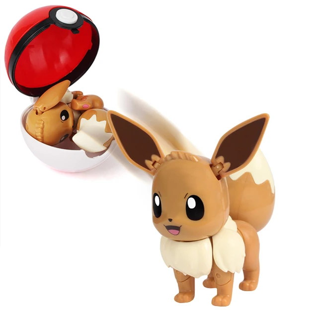 Genuine Pokemon Box Set Pocket Monster Pokeball Deformation Toys Pikachu Venusaur Charizard Gyarados Mewtwo Anime Figure Model Eevee No Box