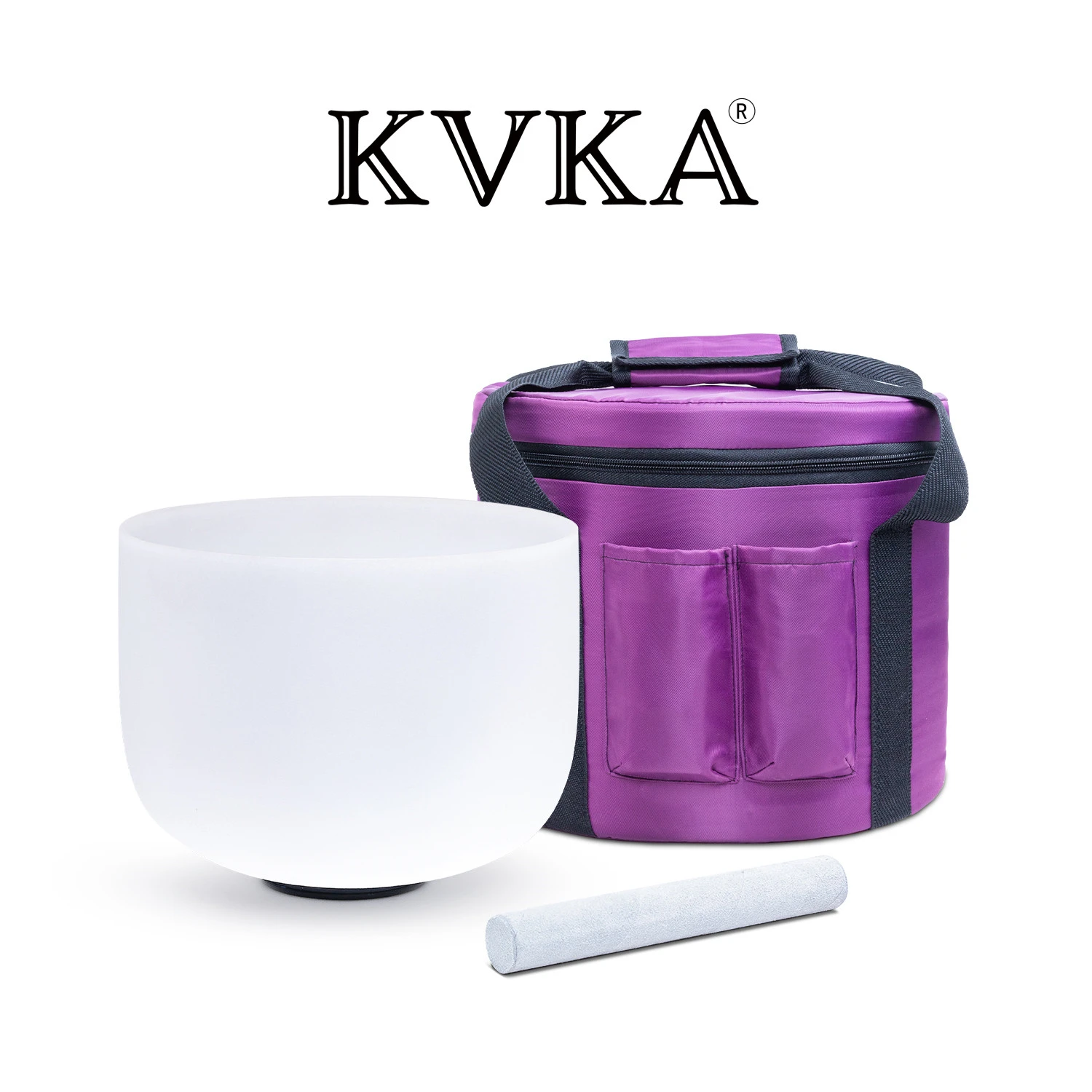 8 Inch 432hz/440hz Frosted Quartz Crystal Singing Bowl With Free