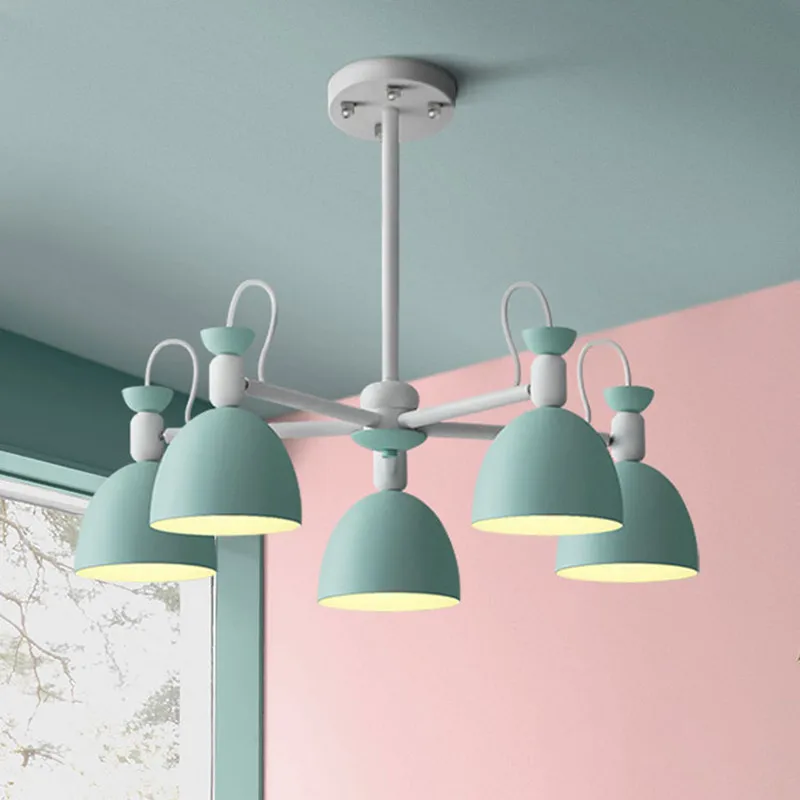 

Nordic Wrought Iron Restaurant Chandelier Creative Multicolour Bar Light Cafe Dinner Decoration Suspension Light Fixtures