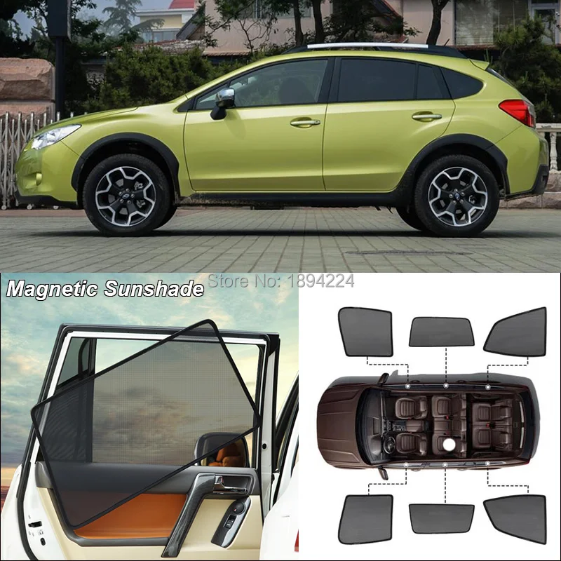 

Car Side Windows Magnetic Sun Shade UV Protection Ray Blocking Mesh Visor For Subaru XV