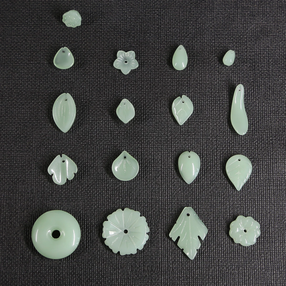 

10pcs/5pcs Lampwork Glass Beads Charm Leaf Flower Drop Petal Loose Beads for Craft Gift DIY Jewelry Findings Craft Making