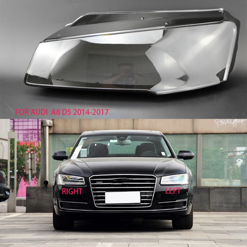 

FOR AUDI a8 d5 2014-2017 lens Headlight transparent housing lampshade Lens light transparent glass Car light protection cover