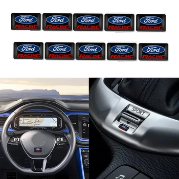 

10pcs / set car new style decorative small plate wheel hub caps For Fords Focus 2 3 1 MK2 MK3 MK1 Fusion Accessories sticker