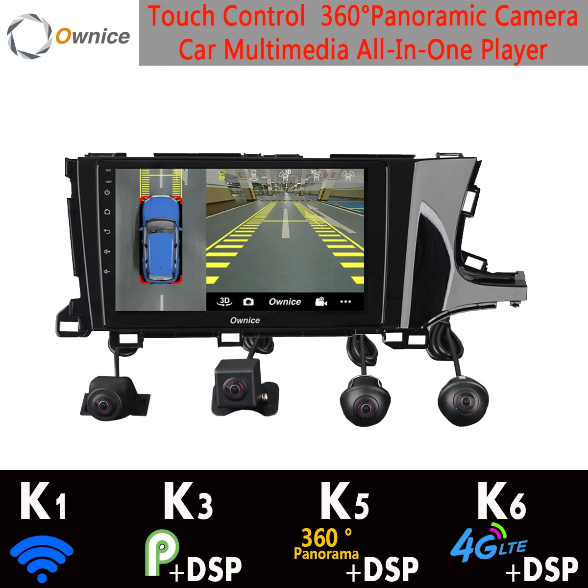 

360°Panoramic 4G+64G Android 9.0 Car Multimedia Radio For Honda Shuttle 2015-2019 RHD Head Unit GPS Navigation SPDIF DSP CarPlay