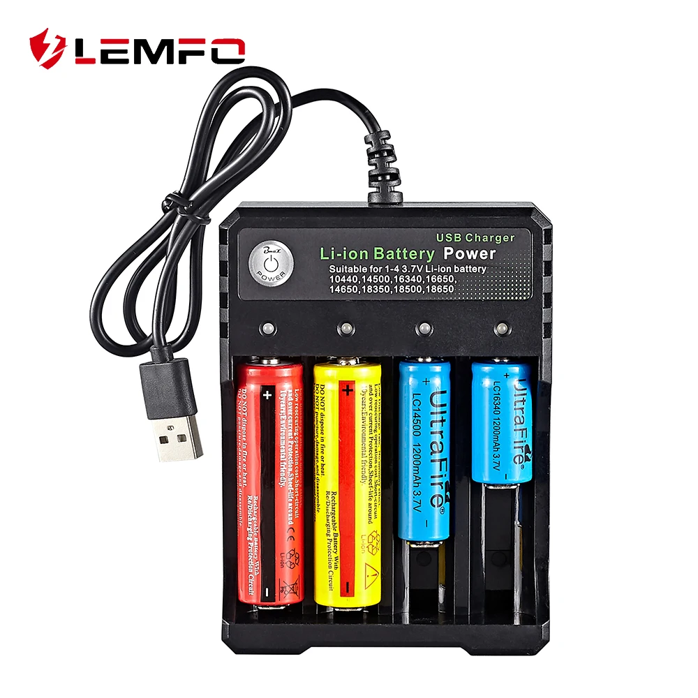 LEMFO 18650 Батарея Зарядное устройство светодиодный смарт быстрой зарядки USB