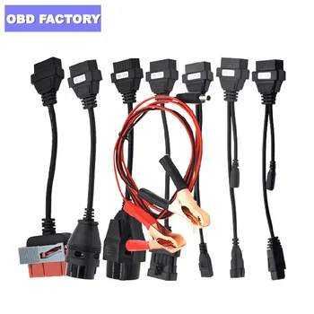

Car Cables Full Set 8pcs Auto Car Diagnostic Connector Adapter For TCS PLUS Pro 8 Car Cable Best Quality OBD OBD2 Cables