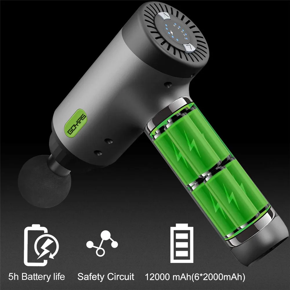 Goyirs Massage Gun Deep Tissue Percussion Muscle Massager for Pain Relief Handheld Electric Super Quiet Brushless 1 Goyirs Massage Gun Deep Tissue Percussion Muscle Massager for Pain Relief Handheld Electric Super Quiet Brushless 3