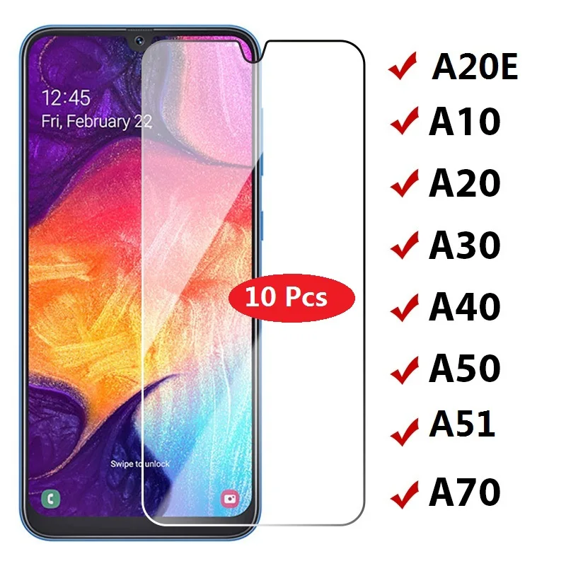 Закаленное стекло для Samsung Galaxy A10 A11 A20 A20E A30 A40 A41 A50 A51 A21 A70 A71 A72 A80 A90 S20 защитная