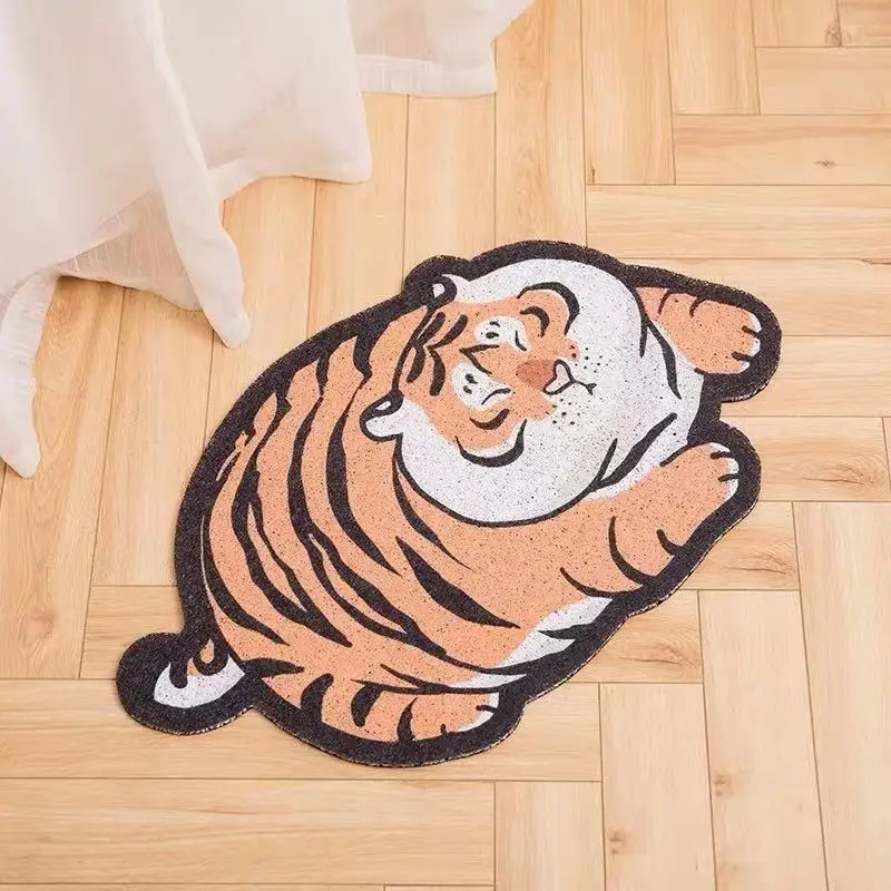 Cartoon Carpets Doormats Rugs For Bathroom Living Room Entrance Door Floor Stair Kitchen Bedroom Hallway PVC Non-Slip Clean Mats