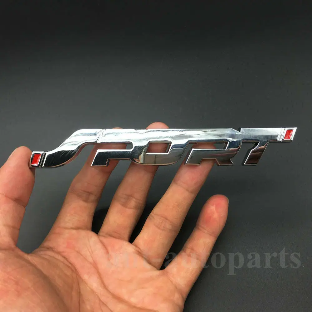 

Sport Racing Car Auto Rear Trunk Metal Chrome Emblems Badges Decal Stickers