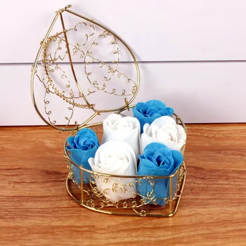 

Soap Rose Gift Box Artificial Flower Decoration for Wedding Party Valentine's Day H99F
